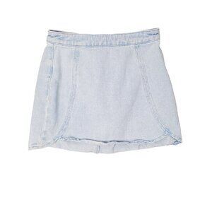 PACSUN Womens Denim Skirt SZ 24 Joplin High Waisted Tulip Blue Light Wash Cotton